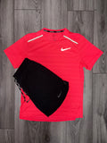 Small Neon Pink Nike Miler Set