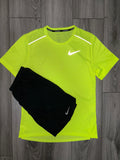 Small Neon Green Nike Miler Set